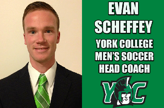 Former York Standout Evan Scheffey Named Spartans New Men's Soccer Head Coach