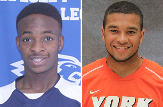 Wesley Sophomore Eman Amao and York Sophomore Charlie Johnson Garner CAC Men's Soccer Player of the Week Awards