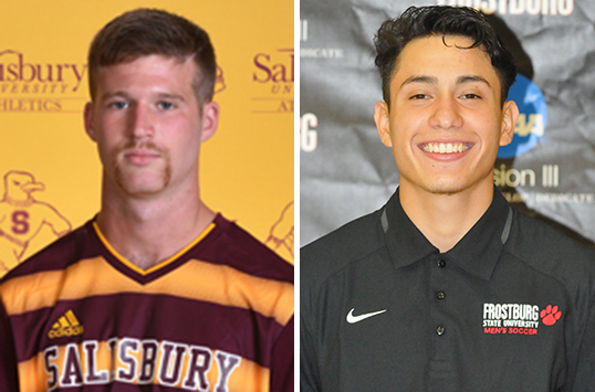 Salisbury Senior Matt Greene and Frostburg State Freshman Carlos Caro Secure CAC Men's Soccer Weekly Awards
