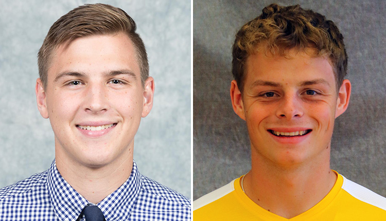 Christopher Newport Junior Stephen Durbin and York Freshman Billy Bridegum Named CAC Men's Soccer Players of the Week