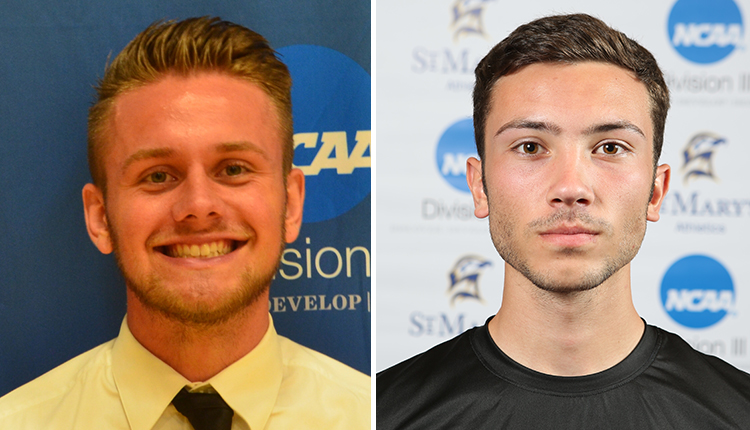 Penn State Harrisburg Senior Chase Vilga and St. Mary's Sophomore Patrick Paolini Garner CAC Men's Soccer Weekly Honors