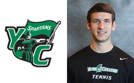 York Sophomore Matt Rosenkrantz Picked As CAC Men's Tennis Player Of The Week