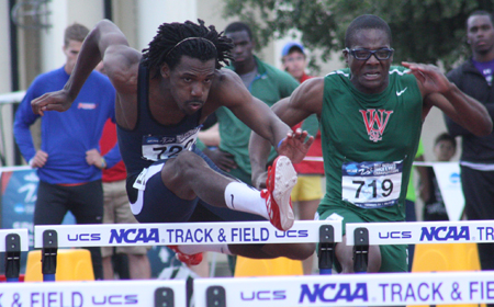 Wesley's Matt Bundy Defends His 110 Hurdles Title In The ECAC Championships