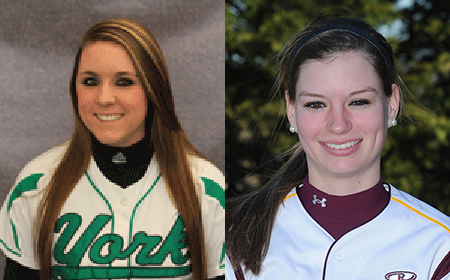 York's Payton Hill And Salisbury's Rachel Johnson Capture CAC Softball Weekly Awards