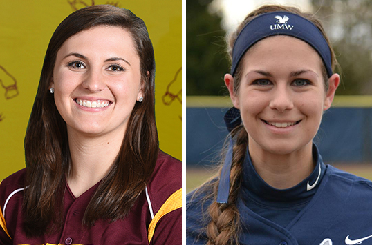 Salisbury Junior Paige Knussman and Mary Washington Senior Hannah Otterman Secure CAC Softball Weekly Awards