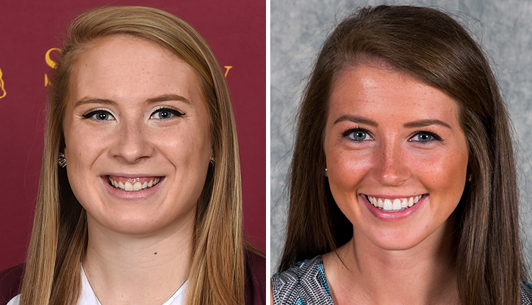 Salisbury Sophomore Dakotah Fraley and Christopher Newport Sophomore Aubrey Bates Collect CAC Softball Weekly Awards