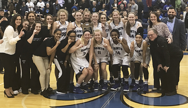 Hurst's Game-Winner Lifts Marymount Past Christopher Newport for CAC Women's Basketball Championship
