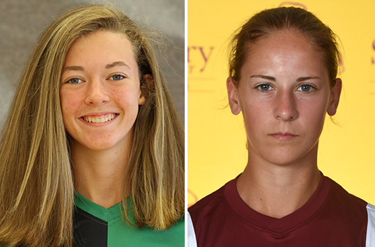 York Freshman Georgia Gillcrist and Salisbury Junior Rachel Anderson Tabbed as CAC Women's Soccer Players of the Week