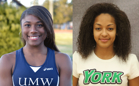 York Sophomore Deborah Fidele And Mary Washington Senior Michelle Sutherland Capture CAC Women's Indoor Track Honors